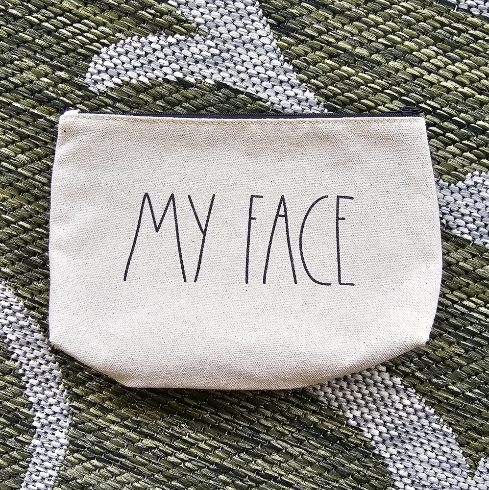 Rae Dunn Canvas Makeup Bag